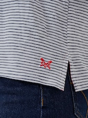 Hellblau - Crew Clothing, Perfect, Slub-T-Shirt mit V-Ausschnitt aus 100 % Baumwolle - Bild 3 von 5