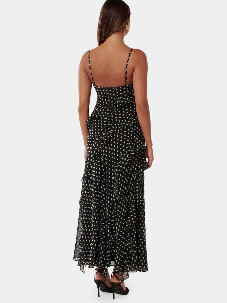 Forever New Black Poppy Ruffle Gown - Image 4 of 4 Forever New Black Poppy Ruffle Gown - Image 4 of 4