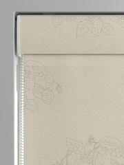 Sophie Allport Sage Green Vector Strawberry Made to Measure 100% Cotton Roman Blinds - Image 3 of 6