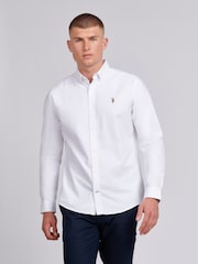 U.S. Polo Assn. White Mens Peached Oxford Shirt - Image 1 of 6