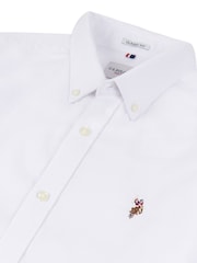 U.S. Polo Assn. White Mens Peached Oxford Shirt - Image 6 of 6