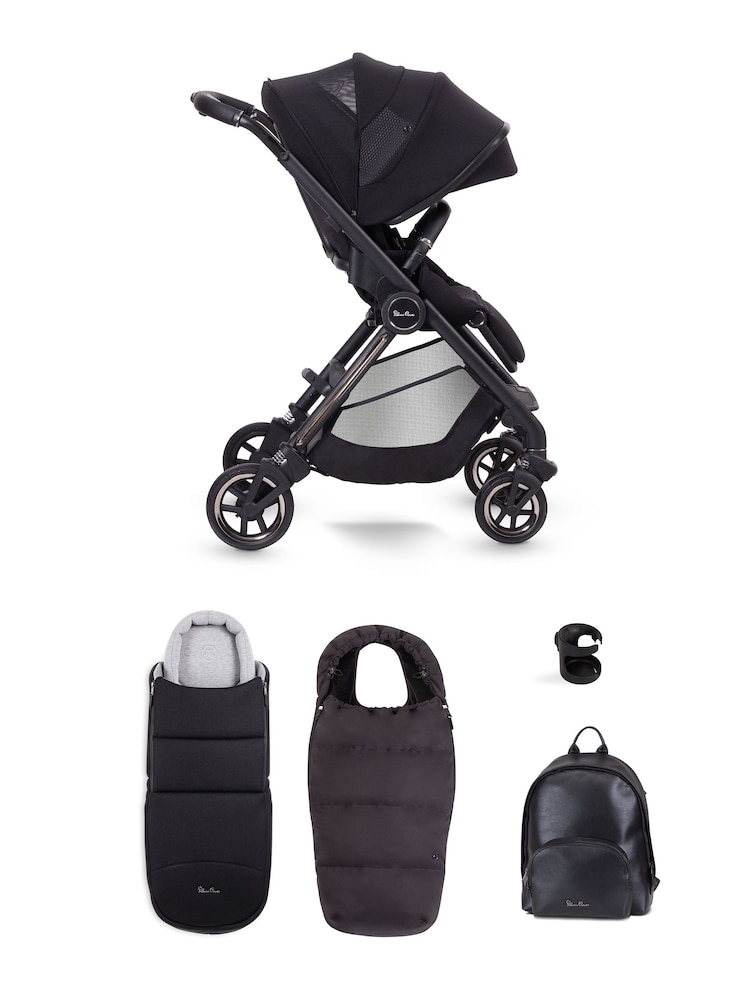 Silver Cross Black Dune Newborn Pod and Accessories Bundle - Image 1 of 6