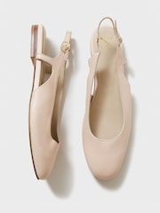 Crew Clothing Pink Slingback Ballet Pumps - Image 3 of 5