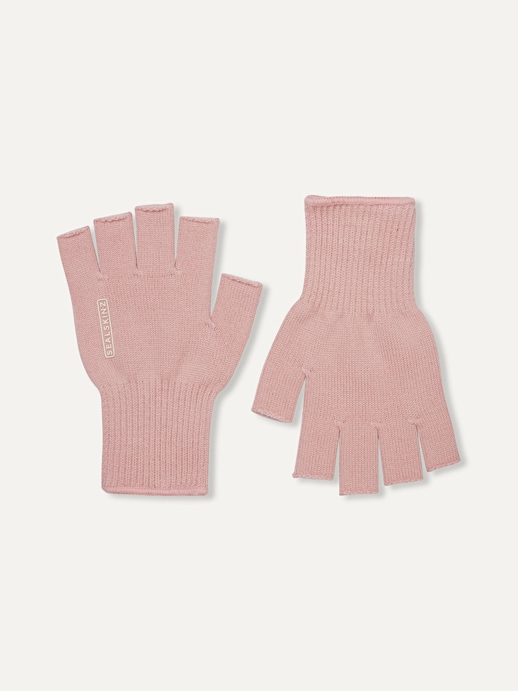 Sealskinz Pink Thornham Solo Merino Mittens - Image 1 of 3
