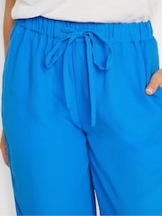PixieGirl Petite Blue Utility Wide Leg Cropped Trousers - Image 4 of 5