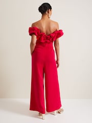 Phase Eight Pink Mallory Ruffle Jumpsuit - Image 3 of 8