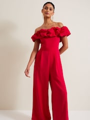 Phase Eight Pink Mallory Ruffle Jumpsuit - Image 4 of 8
