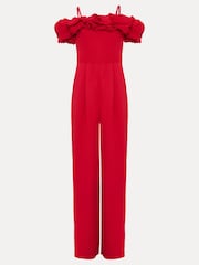Phase Eight Pink Mallory Ruffle Jumpsuit - Image 8 of 8