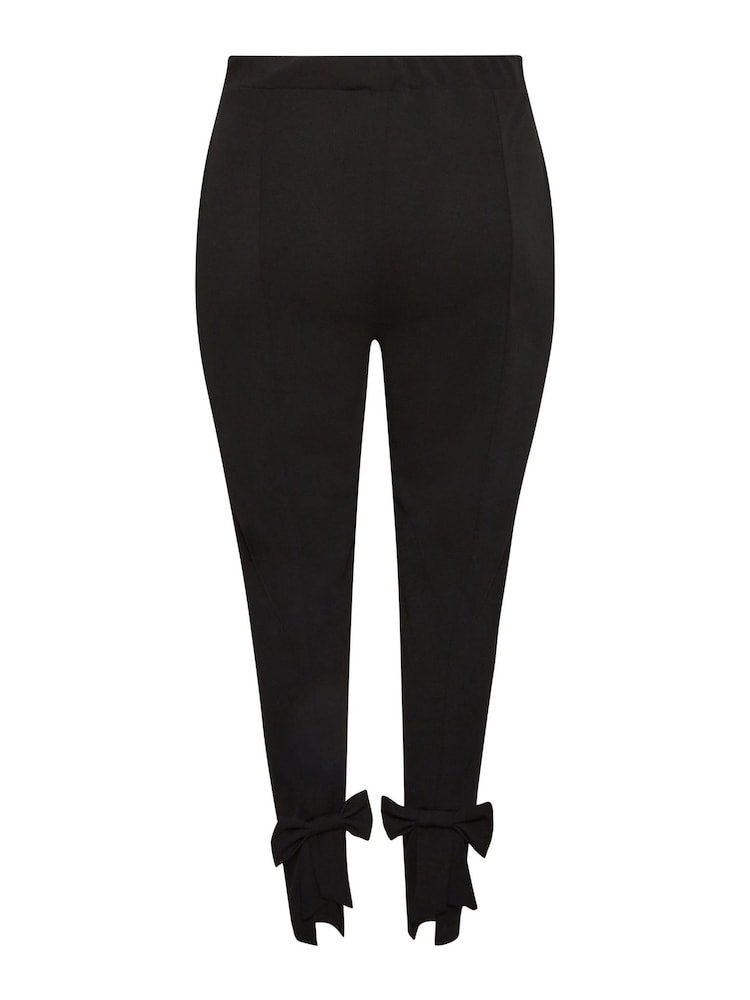 Pantalones tapered con lazo en la parte posterior London de Yours Curve - Imagen 2 de 2