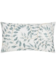 Evans Lichfield Off White Canina Rectangular Floral Outdoor Cushion - Image 2 of 4