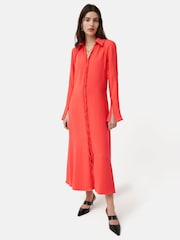 Jigsaw Japanese Crepe Shirt Dress - Image 1 of 6