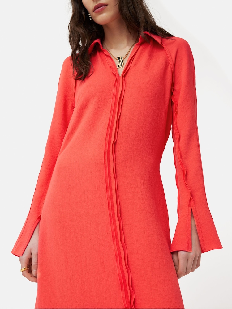 Jigsaw Japanese Crepe Shirt Dress - Image 2 of 6