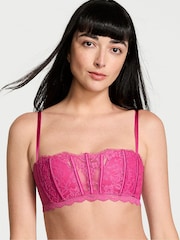 Victoria's Secret Luscious Rose Pink Lace Bandeau Bra Top - Image 1 of 4