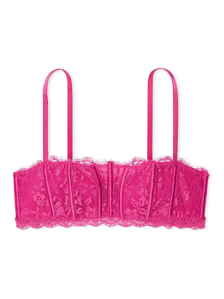 Victoria's Secret Luscious Rose Pink Lace Bandeau Bra Top - Image 4 of 4