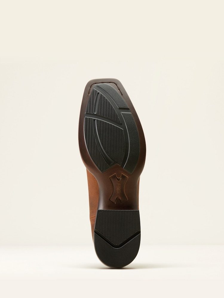 Ariat Booker Ultra Square Toe Western Brown Boots - Image 4 of 4 Ariat Booker Ultra Square Toe Western Brown Boots - Image 4 of 4