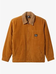 Quiksilver Brown 100% Organic Cotton DNA Cord Sherpa Harrington Jacket - Image 6 of 7