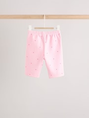 Pink/ Red Heart Print Cosy Baby Sweatshirt And Leggings 2 Piece Set - Image 5 of 11