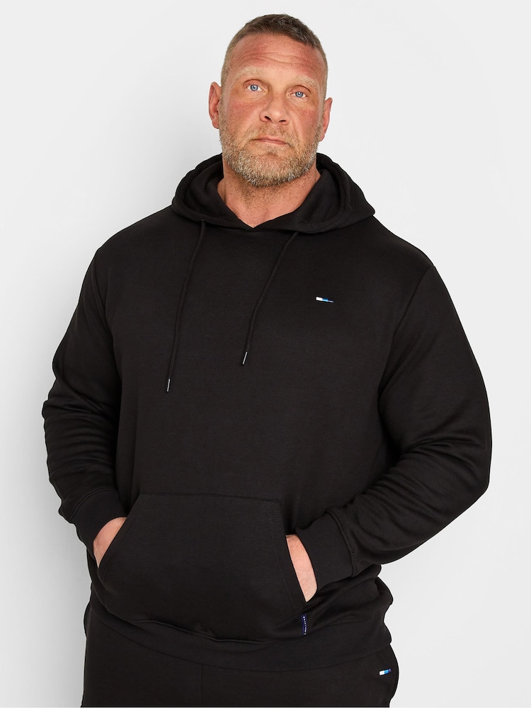 BadRhino Big & Tall Black Essential Hoodie - Image 1 of 4