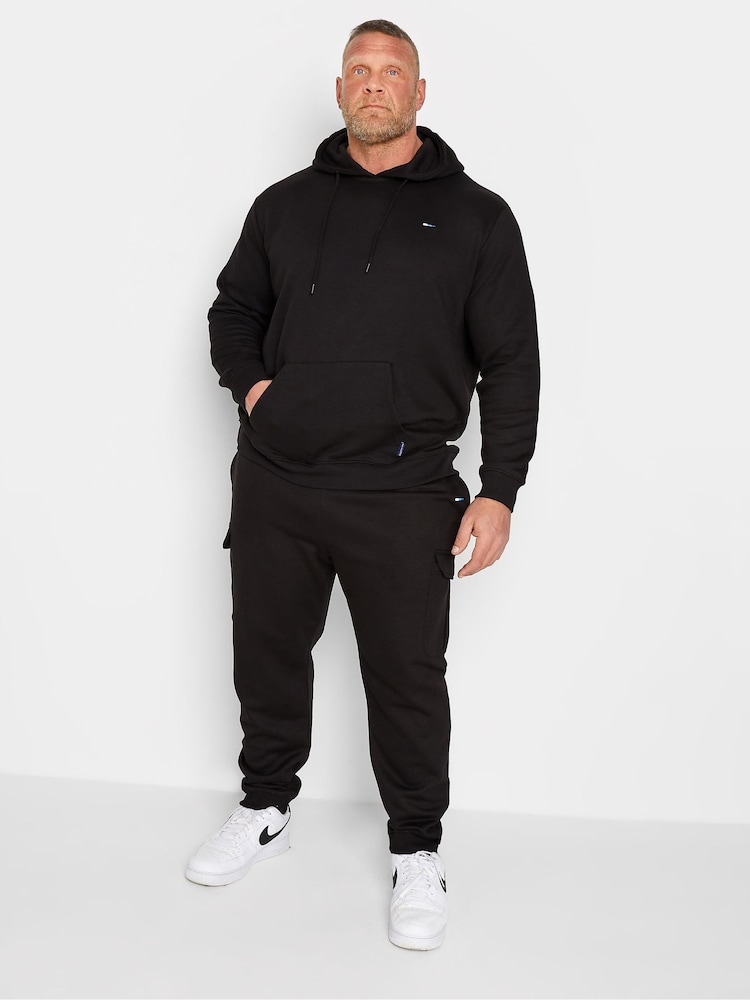 BadRhino Big & Tall Black Essential Hoodie - Image 2 of 4
