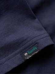 Superdry Blue 100% Cotton Vintage Logo T-Shirt - Image 5 of 6