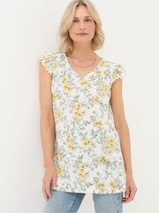 FatFace Katy Natural Citrus Tunic - Image 1 of 7