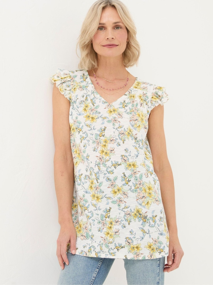 FatFace Katy Natural Citrus Tunic - Image 1 of 7