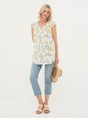 FatFace Katy Natural Citrus Tunic - Image 4 of 7