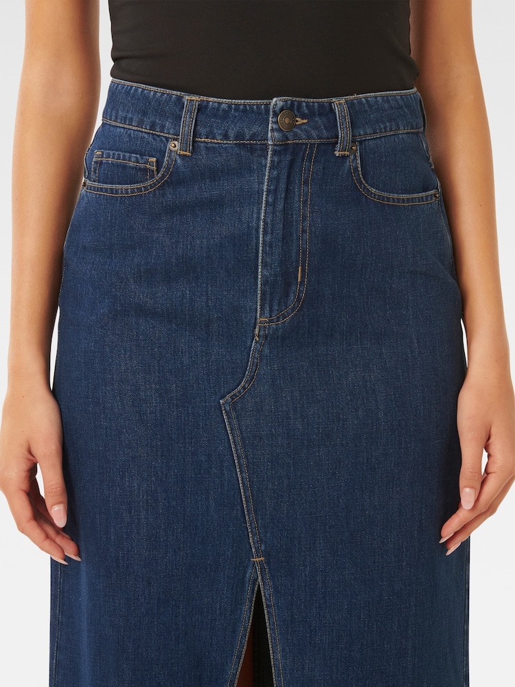 Forever New Blue Dallas Midaxi Skirt - Image 2 of 5