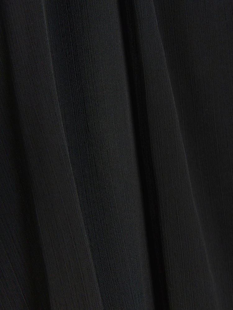 River Island Black One Shoulder Tiered Midaxi Dress - Image 4 of 4