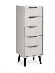 Julian Bowen Grey Alba 5 Drawer Narrow Chest - Image 2 of 4