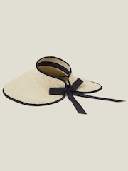 Accessorize Natural Tie-Back Sun Visor - Image 2 of 4
