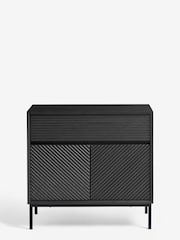 Black Marlow Oak Effect Small Sideboard - Image 10 of 11