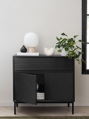 Black Marlow Oak Effect Small Sideboard - Image 5 of 11