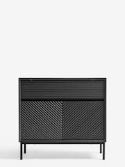 Black Marlow Oak Effect Small Sideboard - Image 6 of 11