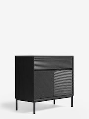 Black Marlow Oak Effect Small Sideboard - Image 8 of 11