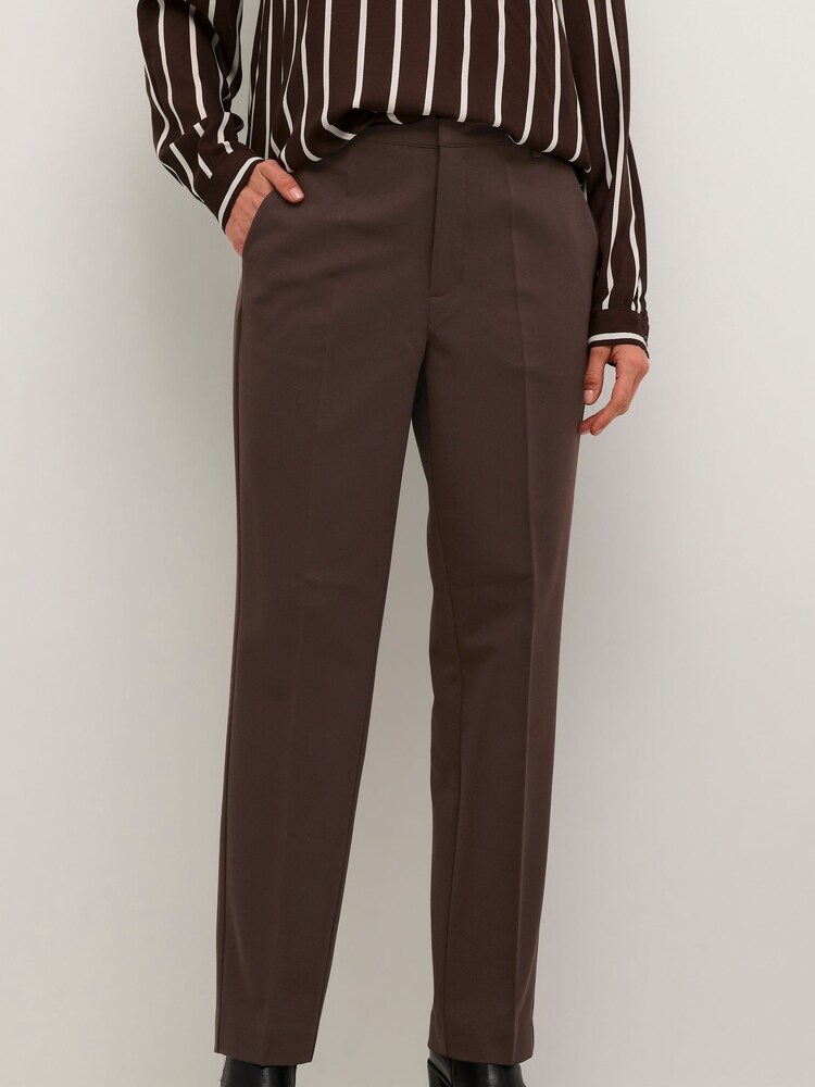Kaffe Sakura High Waist Zipped Trousers - Image 1 of 6
