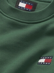 Tommy Jeans Green Regular Flag 100% Cottton T-Shirt - Image 3 of 3