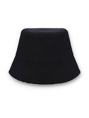 Fila Black HOAX REVERSABLE BUCKET HAT WITH GOLD LOGO - Image 2 of 3