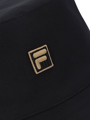 Fila Black HOAX REVERSABLE BUCKET HAT WITH GOLD LOGO - Image 3 of 3