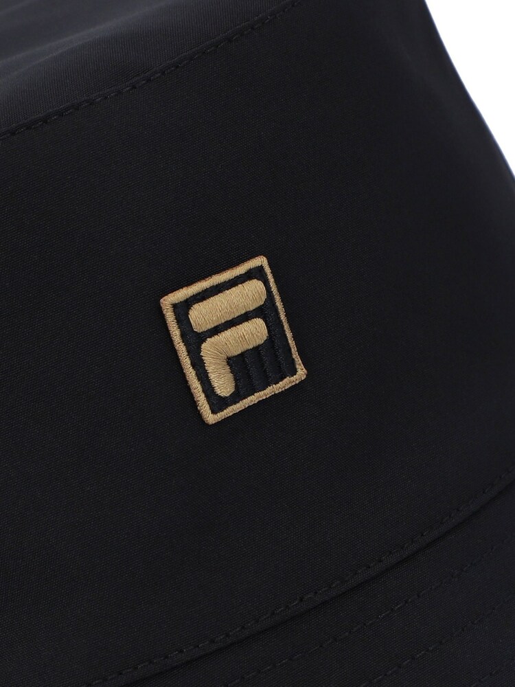 Fila Black HOAX REVERSABLE BUCKET HAT WITH GOLD LOGO - Image 3 of 3