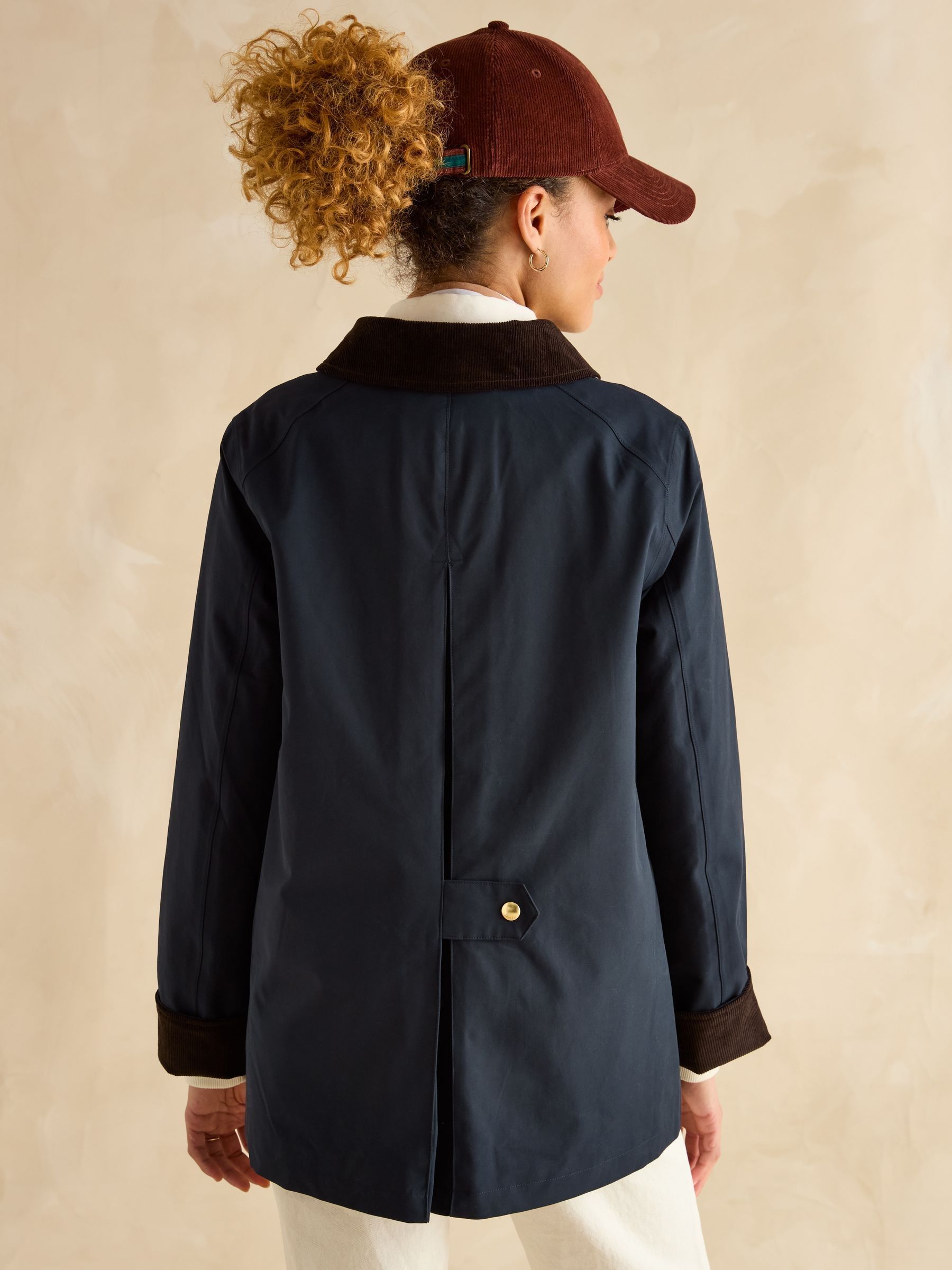 Buy Joules Katherine Navy Blue Waterproof Heritage Coat from