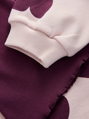 Plum Purple Sweatshirt and Flare Leggings Set (3mths-7yrs) - Image 8 of 8
