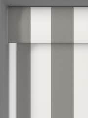 Laura Ashley Steel Grey Lille Stripe Made to Measure Roller Blind - Image 3 of 6