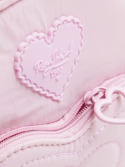 River Island Pink Girls Heart Pocket Nylon Festival Bag - Image 3 of 4
