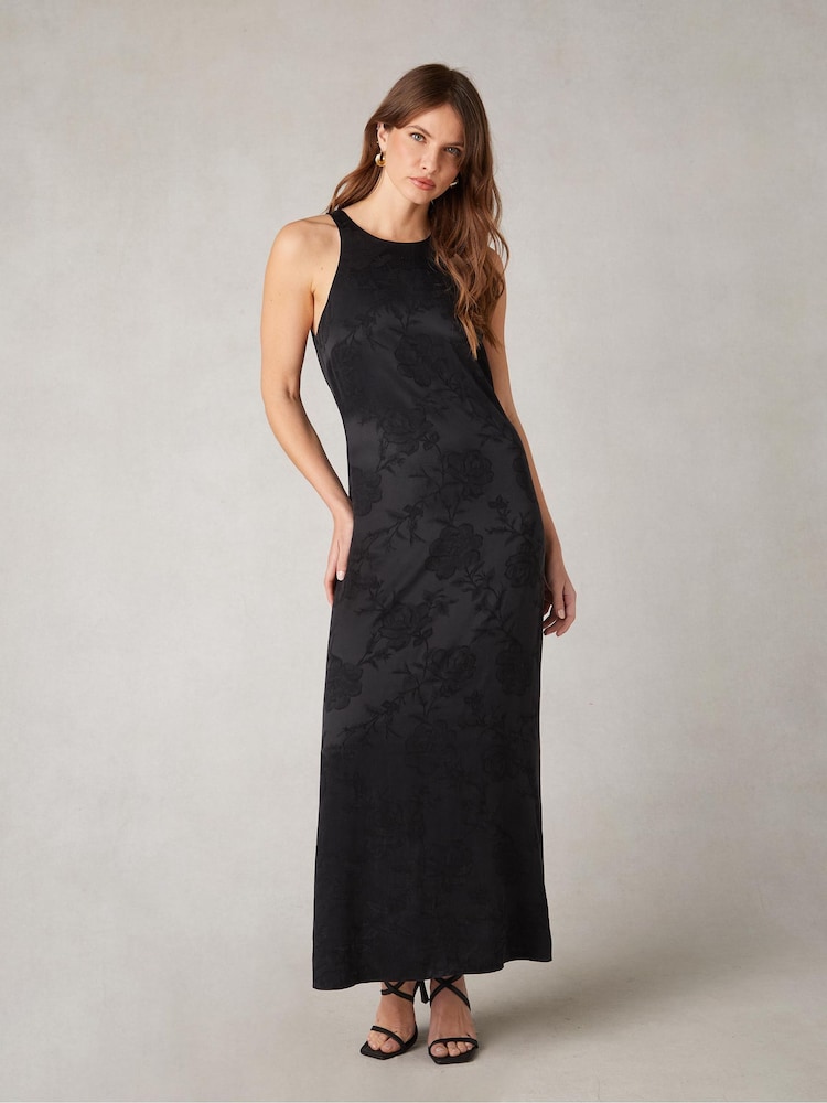 Ro&Zo Black Petite Camilla Racer Dress - Image 1 of 5 Ro&Zo Black Petite Camilla Racer Dress - Image 1 of 5