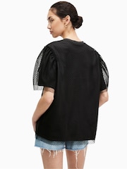 AllSaints Black 100% Cotton Rosekis Tommi T-Shirt - Image 5 of 6