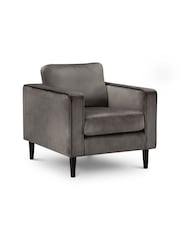 Julian Bowen Grey Hayward Armchair - Image 2 of 3