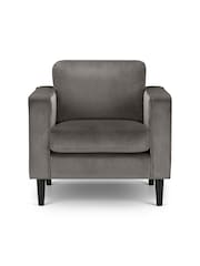 Julian Bowen Grey Hayward Armchair - Image 3 of 3