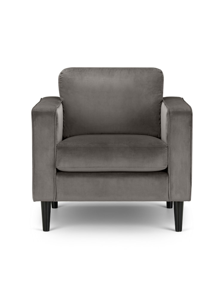 Julian Bowen Grey Hayward Armchair - Image 3 of 3