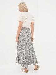 FatFace Lissy Black Inlay Floral Maxi Skirt - Image 2 of 6